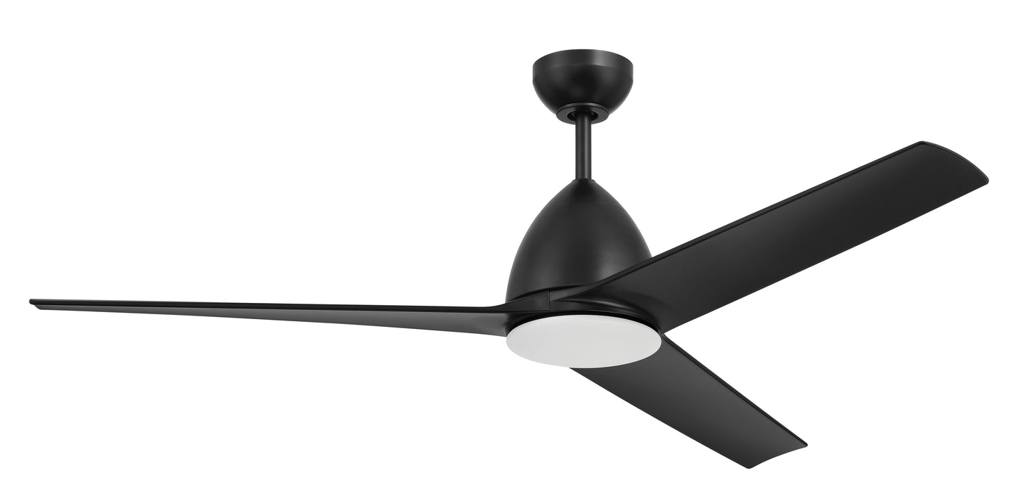 Craftmade NTO54FB3 Nitro LED Ceiling Fan -Flat Black