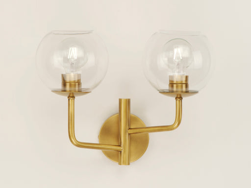 Maxim 38412CLNAB Branch 2 Light Wall Sconce | Natural Aged Brass