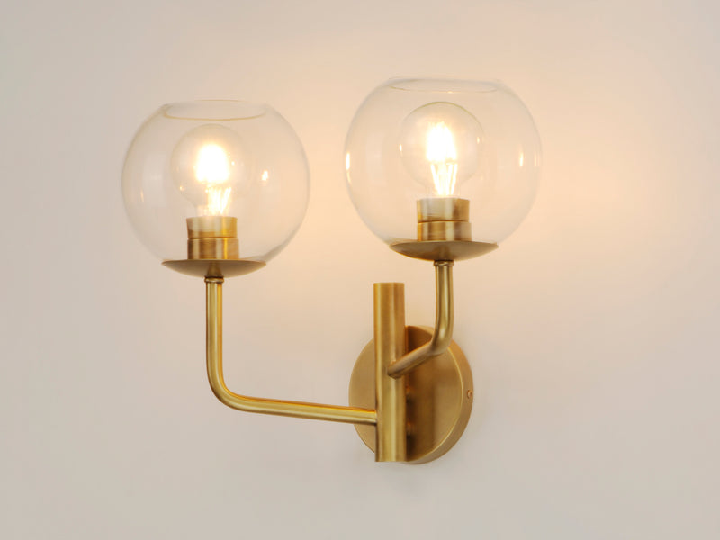 Maxim 38412CLNAB Branch 2 Light Wall Sconce | Natural Aged Brass