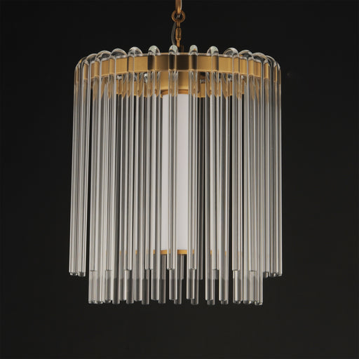 Maxim 38421CLNAB Jolie 11" LED Pendant | Natural Aged Brass