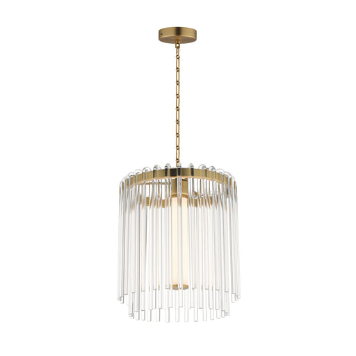 Maxim 38421CLNAB Jolie 11" LED Pendant | Natural Aged Brass