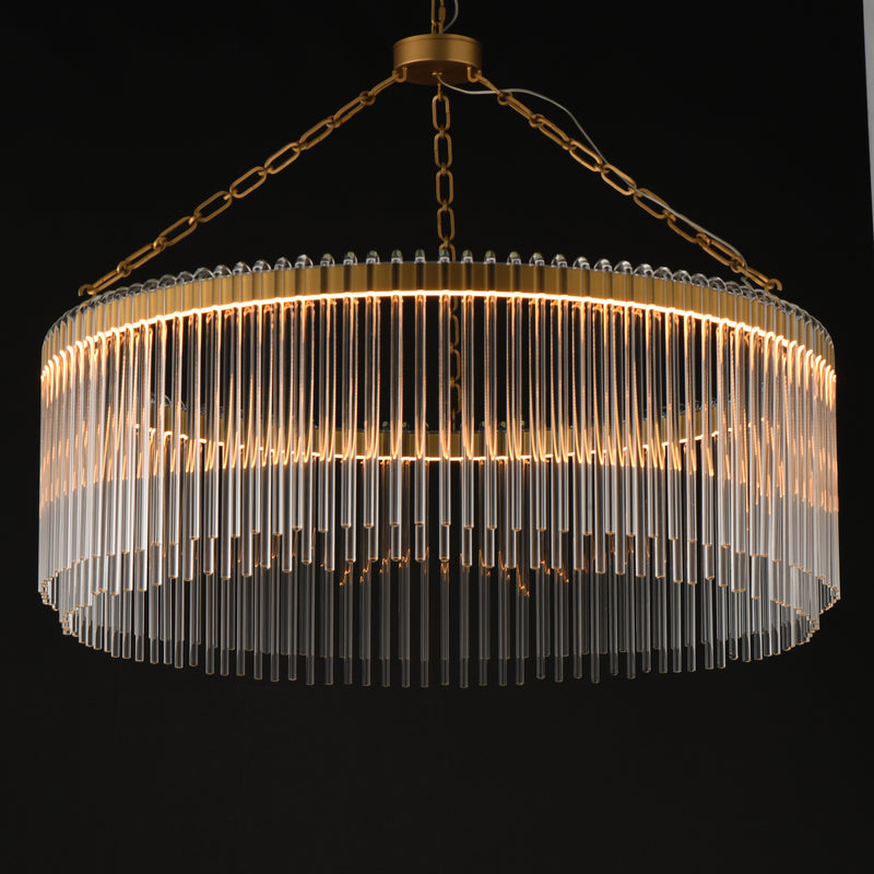 Maxim 38423CLNAB Jolie 34" LED Pendant | Natural Aged Brass