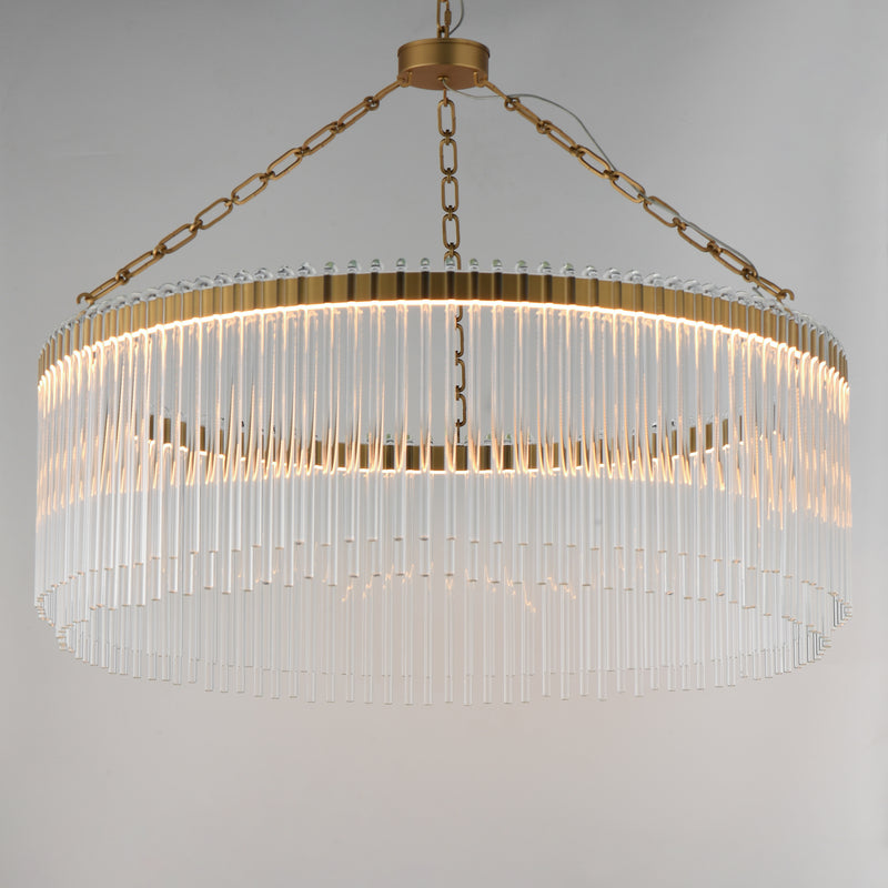 Maxim 38423CLNAB Jolie 34" LED Pendant | Natural Aged Brass
