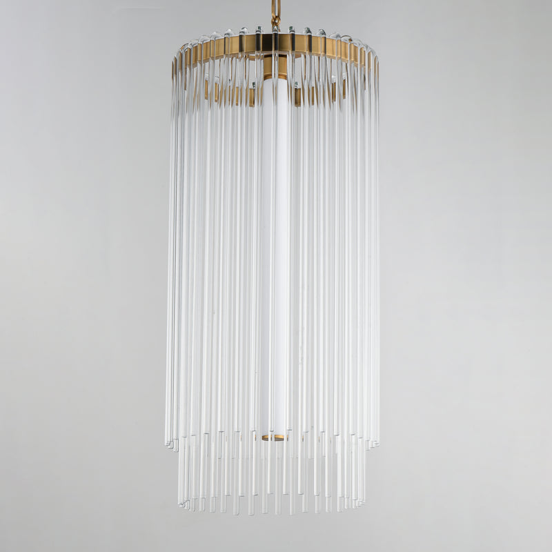 Maxim 38426CLNAB Jolie Foyer Pendant | Natural Aged Brass