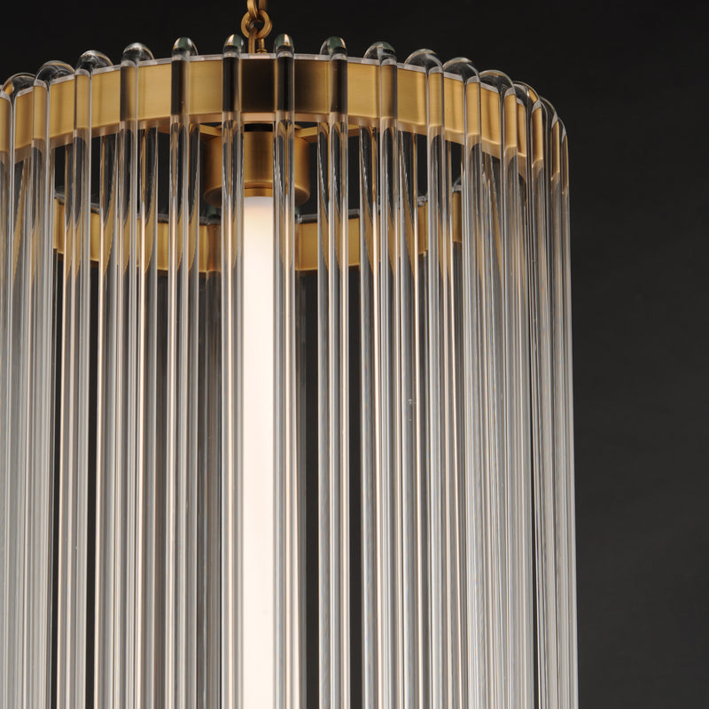 Maxim 38426CLNAB Jolie Foyer Pendant | Natural Aged Brass