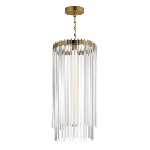 Maxim 38426CLNAB Jolie Foyer Pendant | Natural Aged Brass