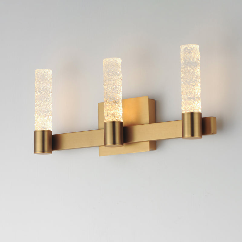Maxim 38443IBNAB Duchess 3 Light Wall Sconce | Natural Aged Brass
