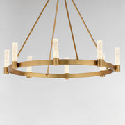 Maxim 38446IBNAB Duchess 8 Light Chandelier | Natural Aged Brass