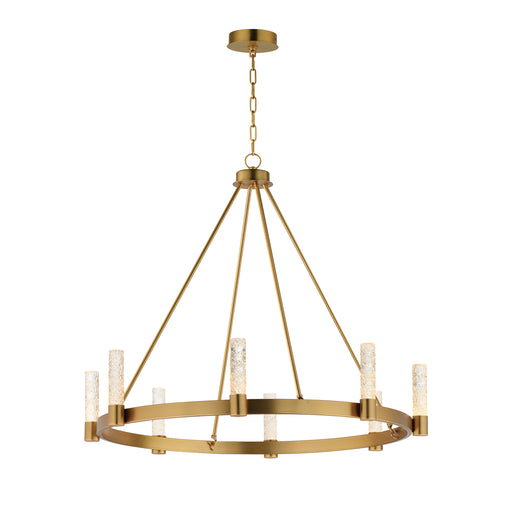 Maxim 38446IBNAB Duchess 8 Light Chandelier | Natural Aged Brass