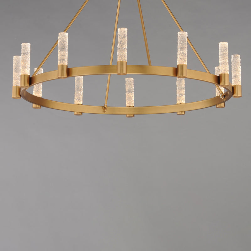 Maxim 38448IBNAB Duchess 12 Light Chandelier | Natural Aged Brass