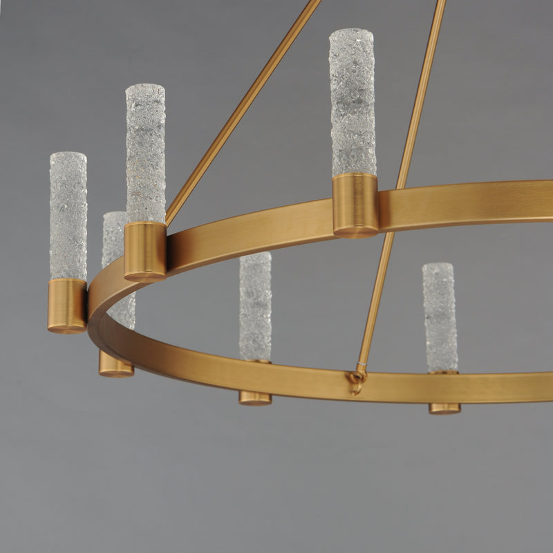 Maxim 38448IBNAB Duchess 12 Light Chandelier | Natural Aged Brass