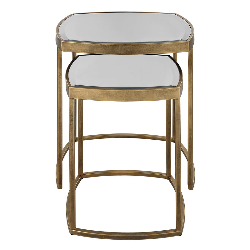 Uttermost Vista Gold Nesting Tables, Set Of 2