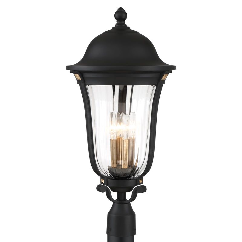 Minka Lavery Great Outdoors Peale Street 4 Light Outdoor Post Mount-Sand Coal