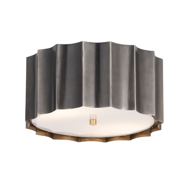 Maxim 39130GMGLD Allegra Flush Mount | Gunmetal / Gold
