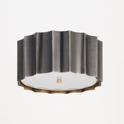 Maxim 39130GMGLD Allegra Flush Mount | Gunmetal / Gold