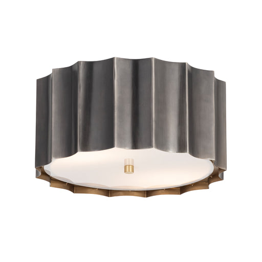 Maxim 39130GMGLD Allegra Flush Mount | Gunmetal / Gold