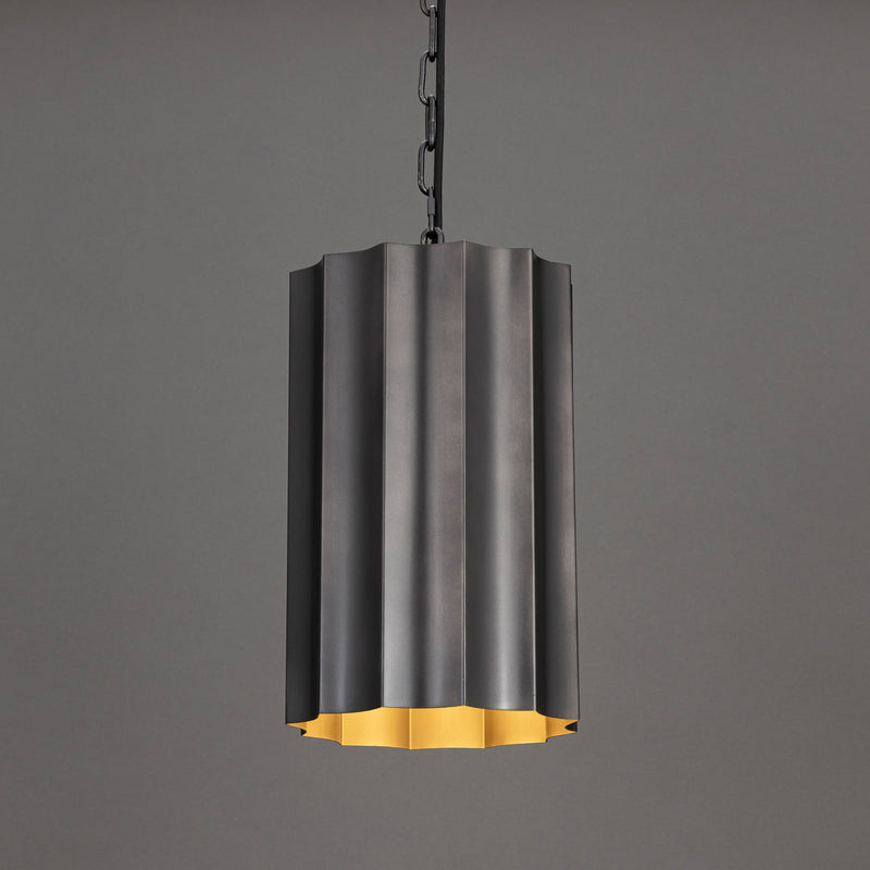 Maxim 39131GMGLD Allegra 1 Light Mini Pendant | Gunmetal / Gold