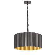 Maxim 39133GMGLD Allegra Large 1 Light Pendant | Gunmetal / Gold