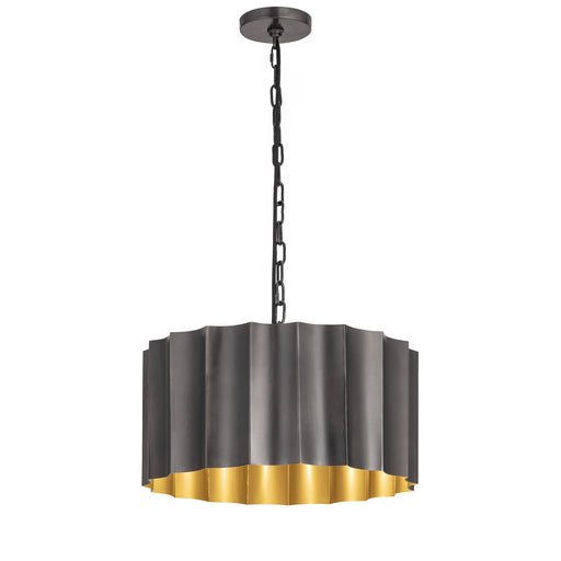 Maxim 39133GMGLD Allegra Large 1 Light Pendant | Gunmetal / Gold