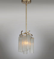 Maxim 39573WFLGS Victoria 1 Light Pendant | Golden Silver