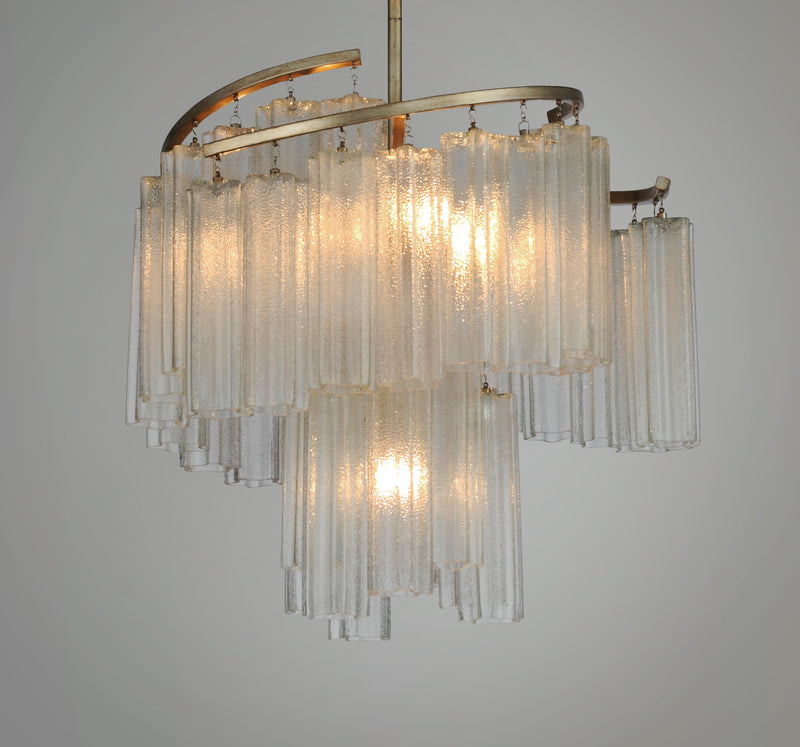 Maxim 39575WFLGS Victoria 7 Light Pendant | Golden Silver