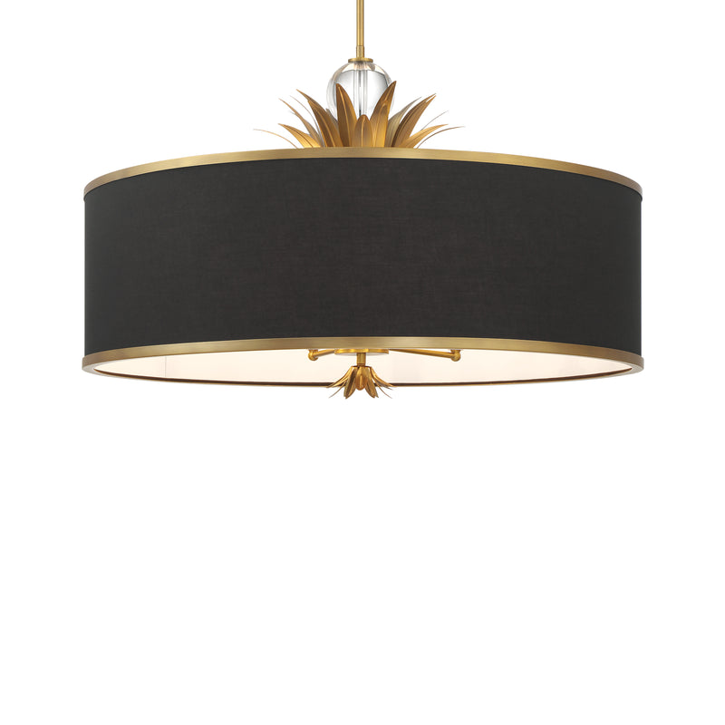 Minka Lavery Caprio 6 Light Pendant-Natural Brushed Brass