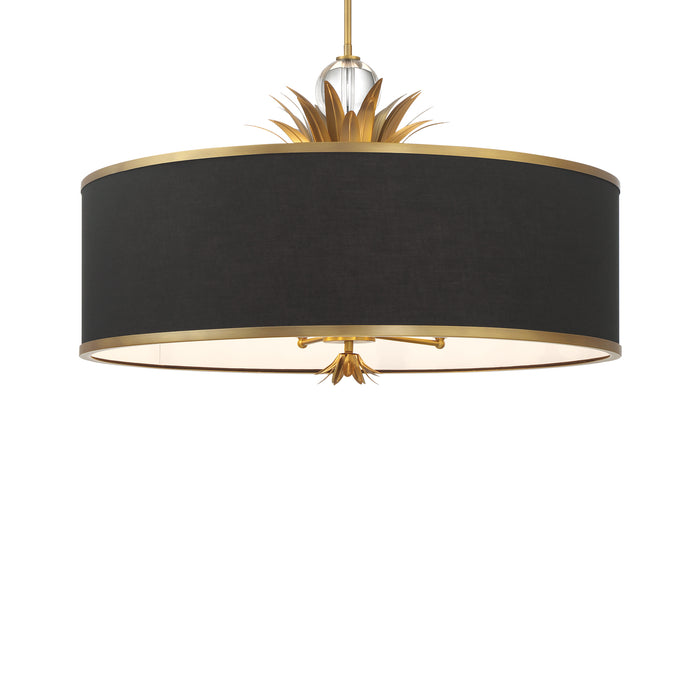 Minka Lavery Caprio 6 Light Pendant-Natural Brushed Brass