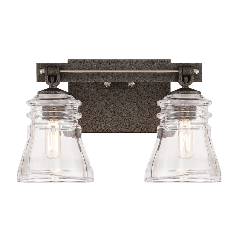 Minka Lavery Graham Avenue 2 Light Bathroom Vanity Light-Smoked Iron