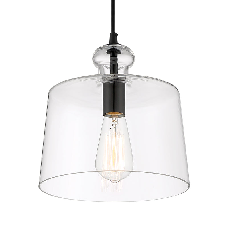 Minka Lavery Clarity 1 Light Pendant-Coal - ALCOVE LIGHTING