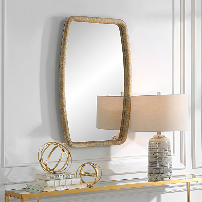 Uttermost Tiki Rattan Mirror - ALCOVE LIGHTING