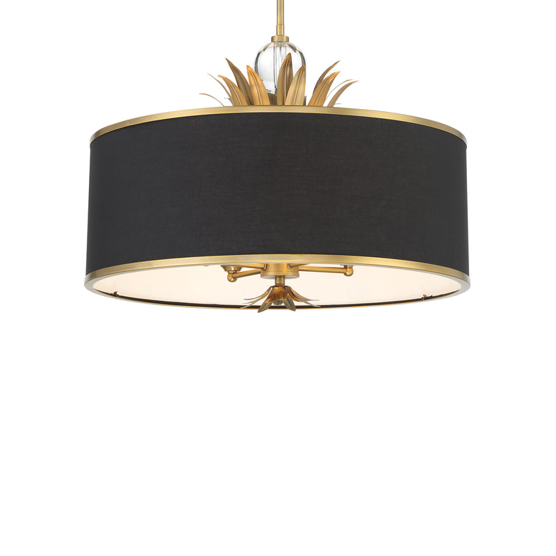 Minka Lavery Caprio 4 Light Pendant-Natural Brushed Brass