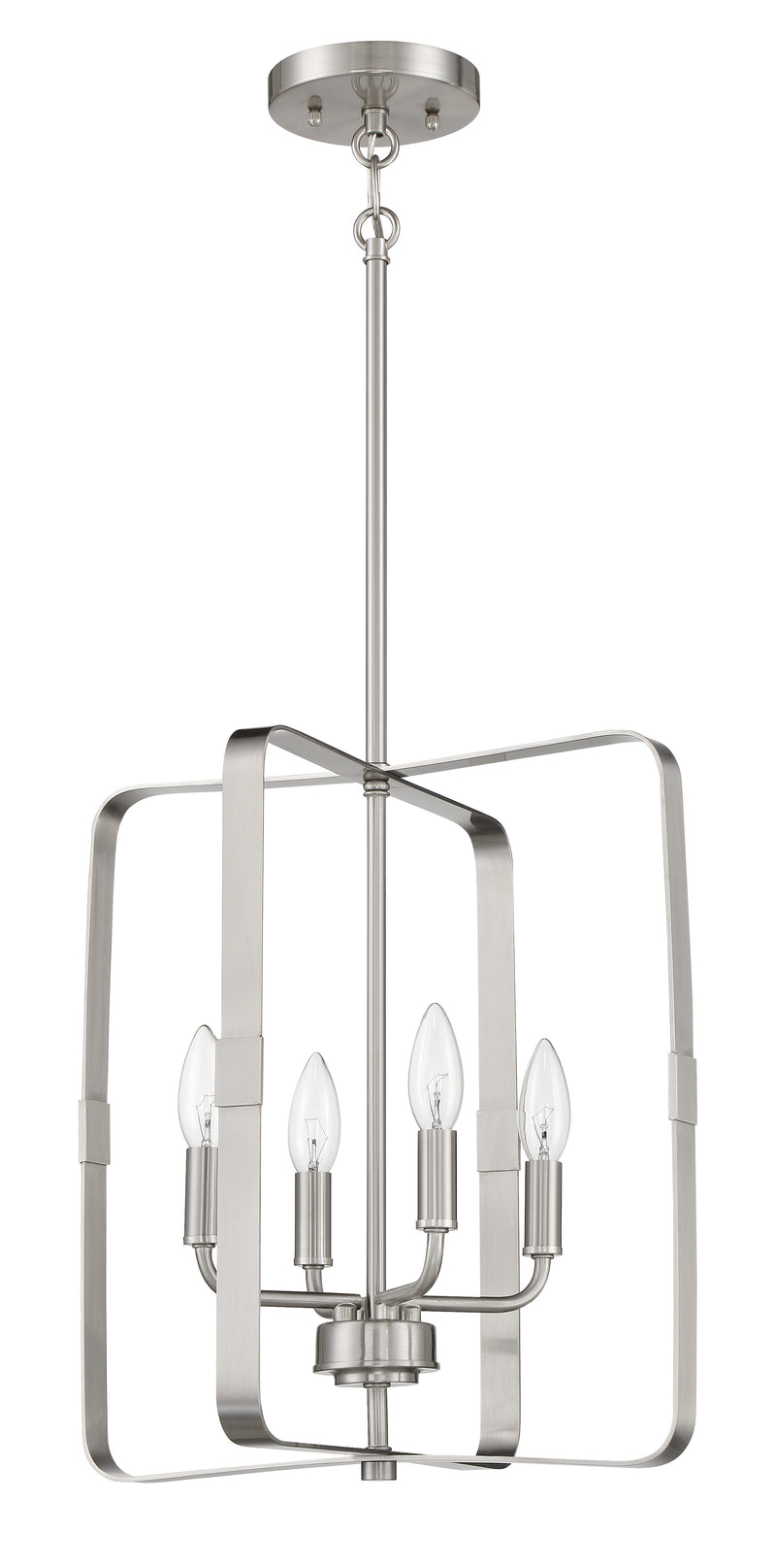 Craftmade 56034-BNK Stowe 4 Light Foyer -Brushed Polished Nickel