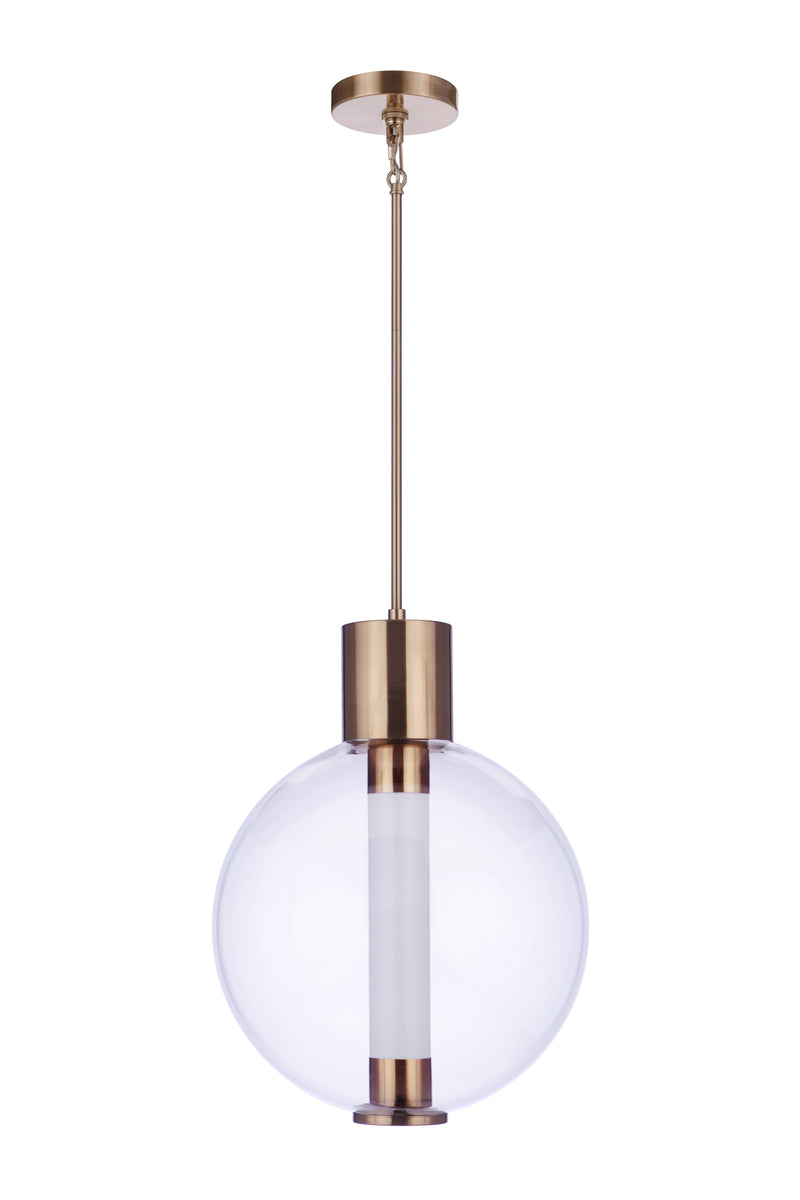 Craftmade P995SB-LED Watson 1 Light LED Pendant -Satin Brass