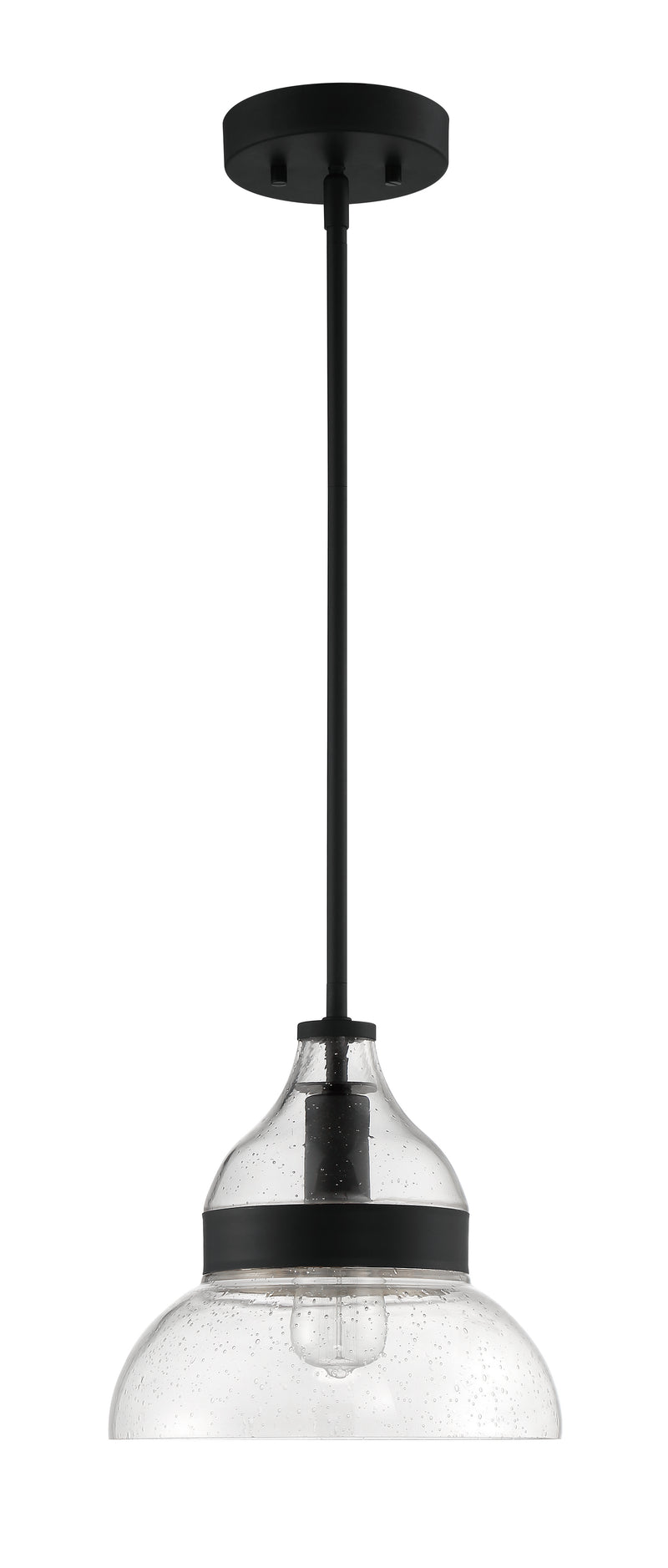 Craftmade P960FB1 Smyth 1 Light Mini Pendant -Flat Black