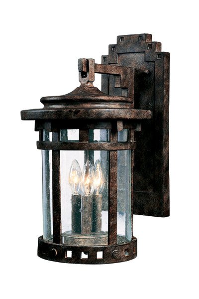 Maxim 40034CDSE Santa Barbara VX 3 Light Outdoor Wall Lantern | Sienna