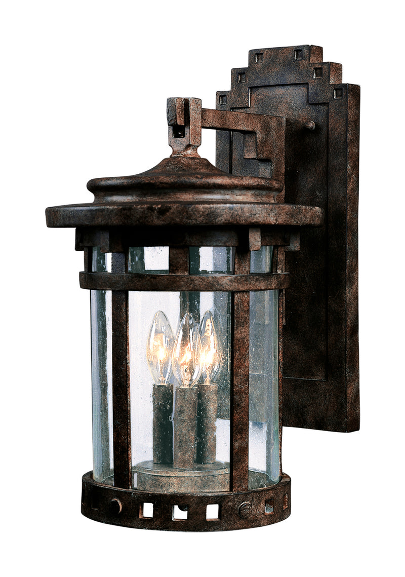Maxim 40035CDSE Santa Barbara VX 3 Light Outdoor Wall Lantern | Sienna