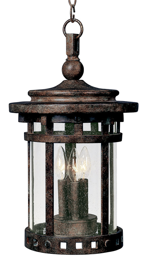 Maxim 40039CDSE Santa Barbara VX 3 LT Outdoor Hanging Lantern | Sienna