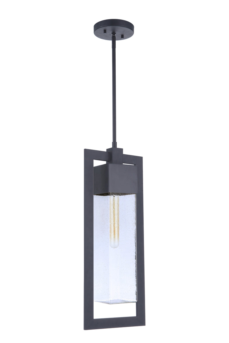 Craftmade ZA4021-MN Perimeter 1 Light Large Outdoor Pendant -Midnight