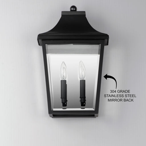 Maxim 40231CLBK Sutton Place VX 2 Light Pocket Sconce | Black