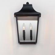 Maxim 40231CLBK Sutton Place VX 2 Light Pocket Sconce | Black