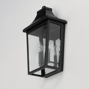 Maxim 40231CLBK Sutton Place VX 2 Light Pocket Sconce | Black