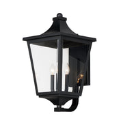 Maxim 40237CLBK Sutton Place VX 3 Light Outdoor Lantern | Black