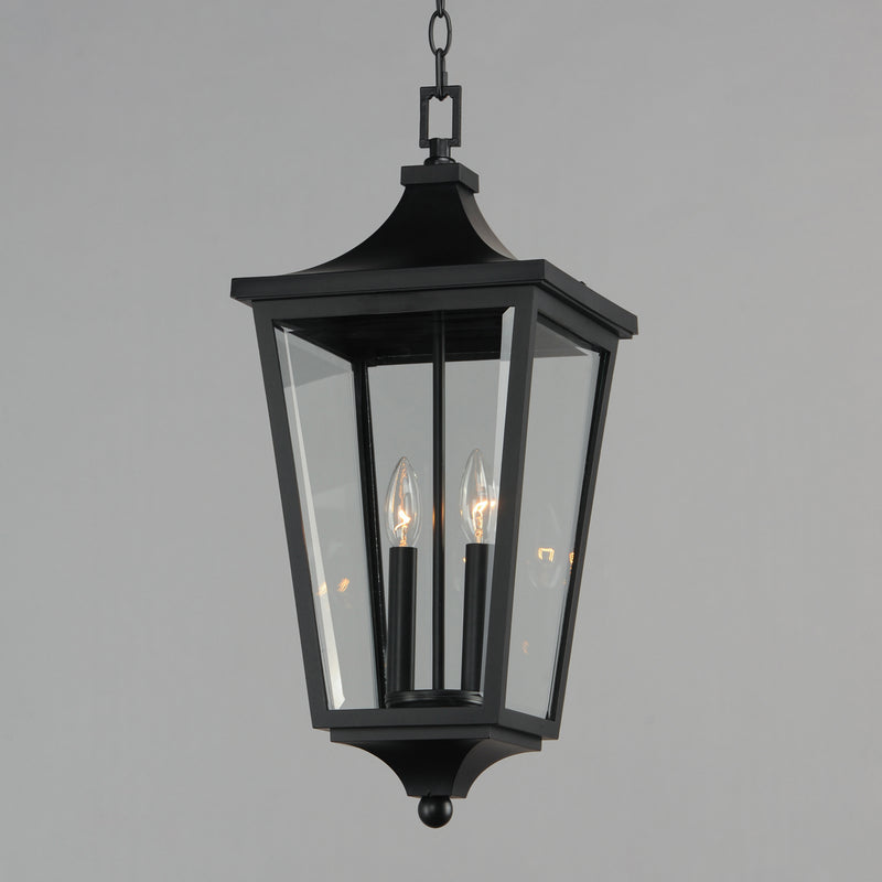 Maxim 40239CLBK Sutton Place VX 2 Light Outdoor Hanging Lantern | Black