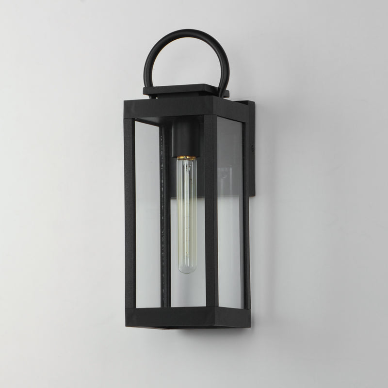 Maxim 40314CLBK Nassau VX 1 Light Medium Outdoor Wall Lantern | Black