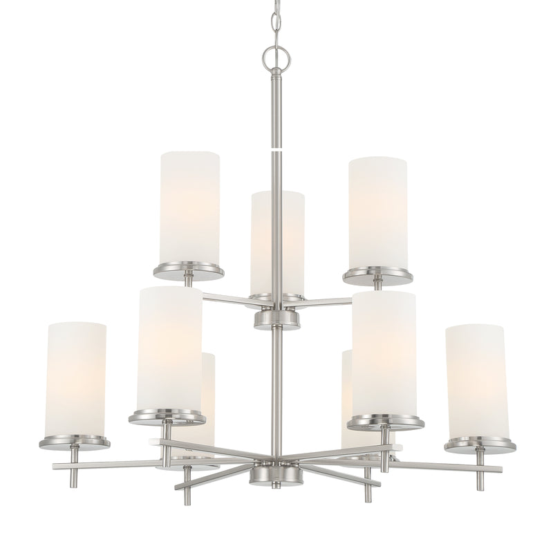Minka Lavery Haisley 9 Light Chandelier-Brushed Nickel