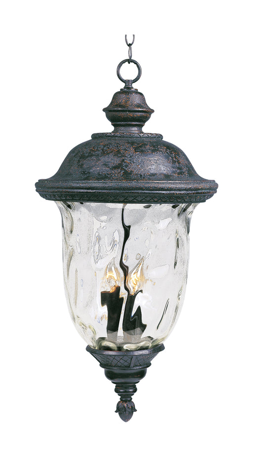 Maxim 40427WGOB Carriage House VX 3 Light Outdoor Hanging Lan | Oriental Bronze