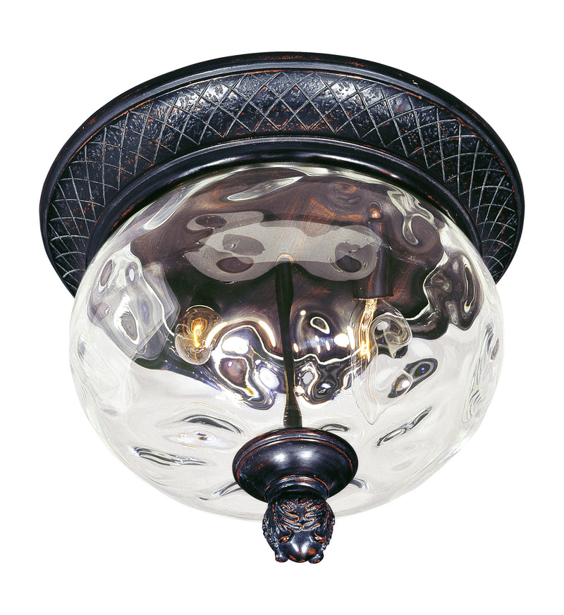 Maxim 40429WGOB Carriage House 2 Light Outdoor Ceiling Mount | Oriental Bronze