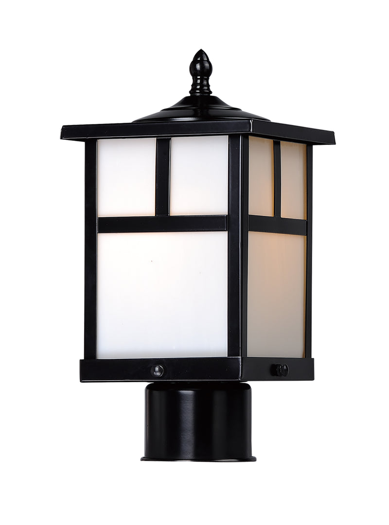 Maxim 4055WTBK Coldwater 1 Light Outdoor Pole/Post Lantern | Black