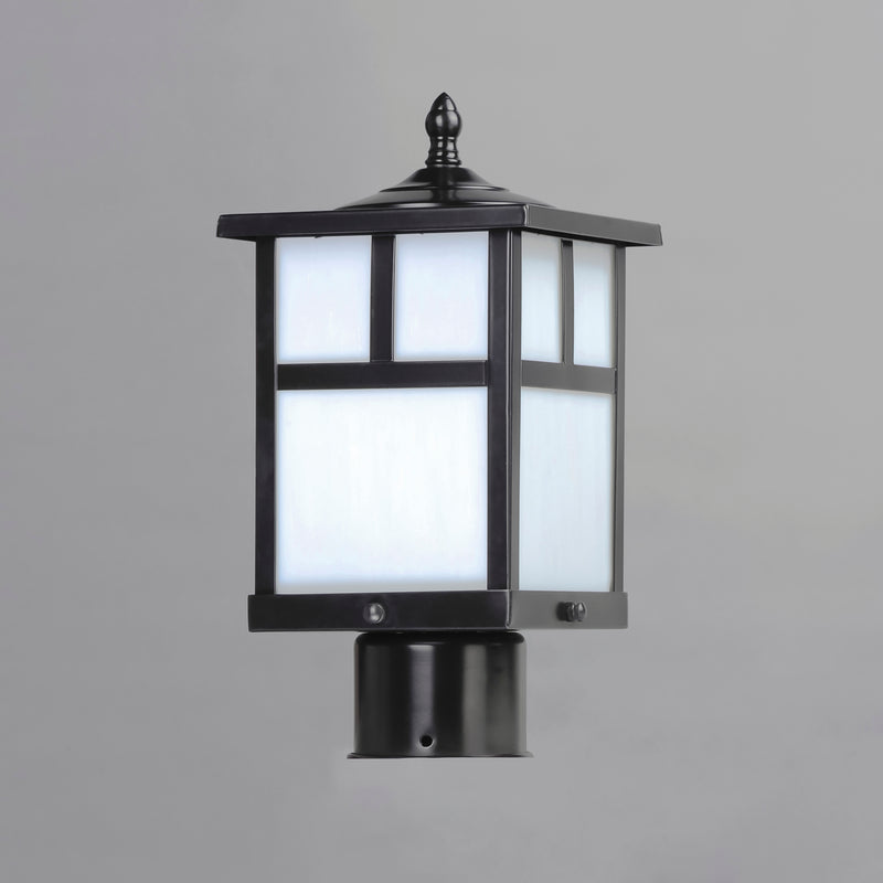 Maxim 4055WTBK Coldwater 1 Light Outdoor Pole/Post Lantern | Black