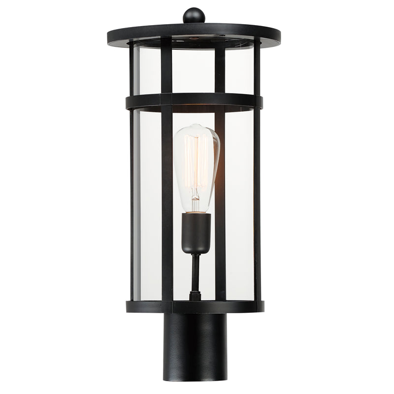 Maxim 40620CLBK Clyde VX 1 Light VX Post Lantern | Black